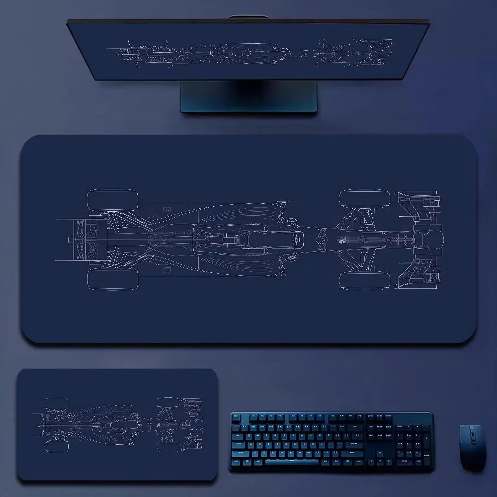 Hot Sell Racing Car Mousepad Large Non-Slip Lockedge Office Gaming Accessories Desk Mat XXL Game Keyboard Long Mousepad 900X400