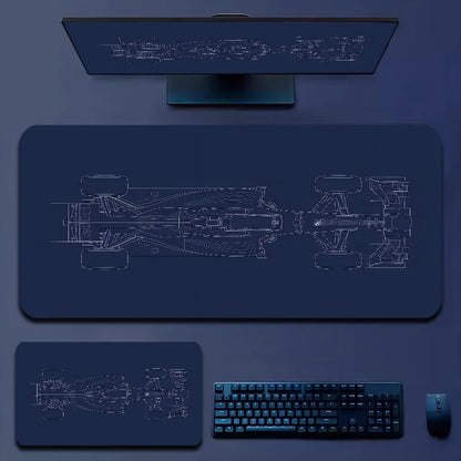 Hot Sell Racing Car Mousepad Large Non-Slip Lockedge Office Gaming Accessories Desk Mat XXL Game Keyboard Long Mousepad 900X400